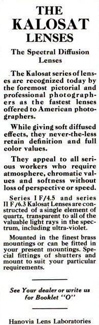 Kalosat Lens